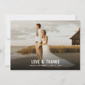 Foto & Leuchtturm Vielen Dank Dankeskarte (Vorderseite)