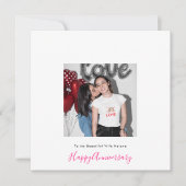 Foto LGBT Lesbische Liebe Ehefrau Jahrestag Karte (Vorderseite)