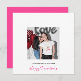 Foto LGBT Lesbische Liebe Ehefrau Jahrestag Karte