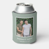 Foto LGBTQ Hochzeit Dosenkühler (Kanne Rückseite)