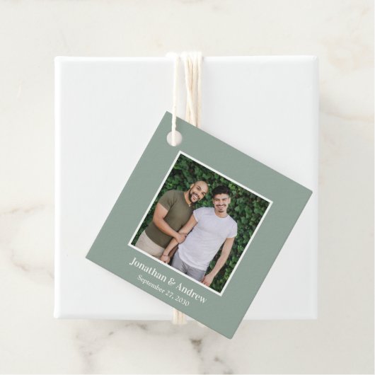 Foto LGBTQ Hochzeit Geschenkanhänger (Beispiel)