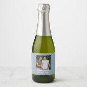 Foto LGBTQ Hochzeit Schaumweinetikett (Vorderseite)