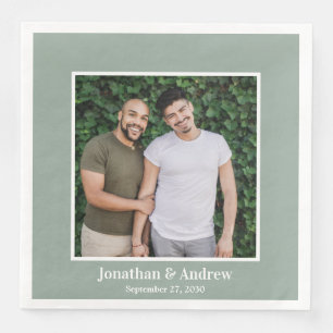 Foto LGBTQ Hochzeit Serviette