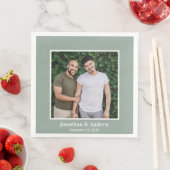 Foto LGBTQ Hochzeit Serviette (Beispiel)