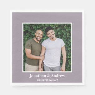 Foto LGBTQ Hochzeit Serviette