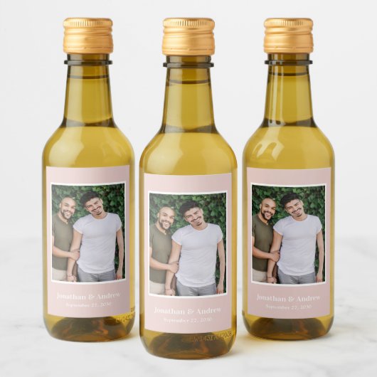 Foto LGBTQ Hochzeit Weinetikett (Flaschen)