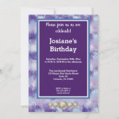 Foto & Libra Geburtstag mit Gold & Balloons Einladung (Rückseite)