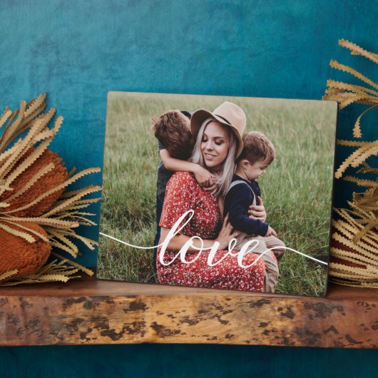 Foto-Liebe für personalisierte Mama Fotoplatte (Seite)