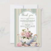 Foto Liebe ist Brewing Tee Party Brautparty Dankeskarte (Vorderseite)