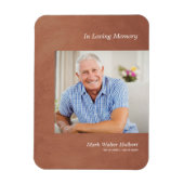 Foto Liebe jemand erinnern Imitate braune Metallic Magnet (Vertikal)