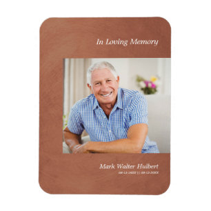 Foto Liebe jemand erinnern Imitate braune Metallic Magnet