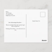 Foto, Liebe, Luftfahrt, Geburtstag Postkarte (Rückseite)