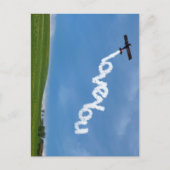 Foto, Liebe, Luftfahrt, Geburtstag Postkarte (Vorderseite)