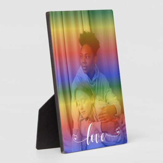 Foto Liebe Rainbow Overlay Fotoplatte (Seite)