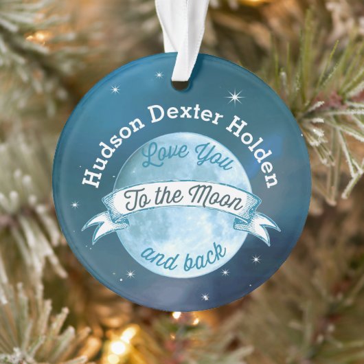 Foto Liebe Sie zum Mond und zurück Ornament (Baum)