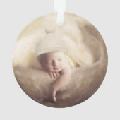 Foto Liebe Sie zum Mond und zurück Ornament (Rückseite)