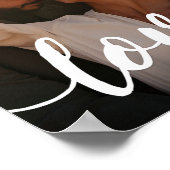 Foto Liebe Skriptüberlagerung drucken Poster (Ecke)