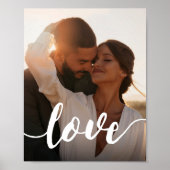 Foto Liebe Skriptüberlagerung drucken Poster (Vorne)