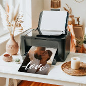 Foto Liebe Skriptüberlagerung drucken Poster