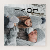 Foto LIEBE Typografie Keepake Puzzle (Horizontal)