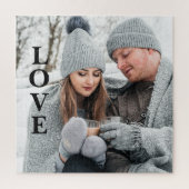 Foto LIEBE Typografie Keepake Puzzle (Vertikal)