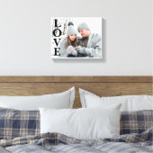 Foto LIEBE Typografie Keepake Wohngestaltung Leinw Leinwanddruck (Insitu (Schlafzimmer))