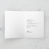 Foto Liebe und dank moderner minimalistischer Hoch Dankeskarte (Innenseite)
