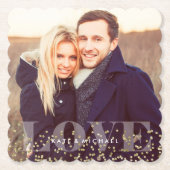 Foto Liebe und Glitzern Untersetzer (Vorderseite)