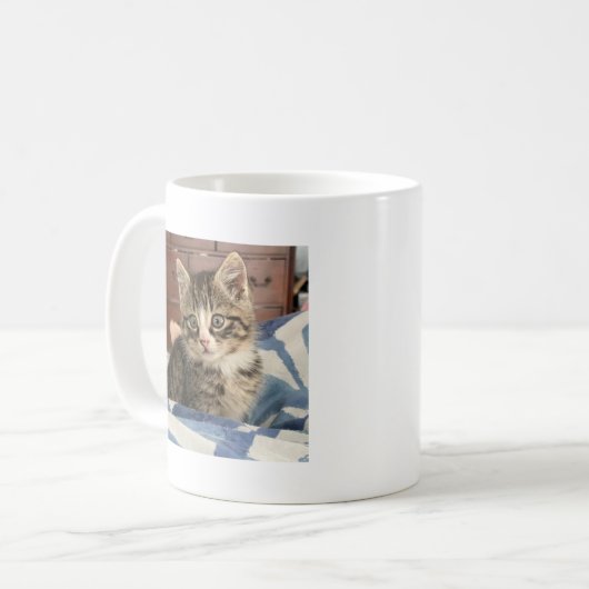Foto "Lieblings-Kitty-Cat" hinzufügen Kaffeetasse (Vorderseite Links)
