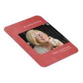 Foto liebt einen leichten, roten Imitat Metalleffe Magnet (Rechte Seite)