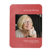 Foto liebt einen leichten, roten Imitat Metalleffe Magnet (Vertikal)