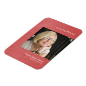 Foto liebt einen leichten, roten Imitat Metalleffe Magnet (Linke Seite)