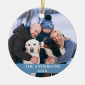 Foto Light Blue Keramik Ornament (Vorne)