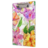 Foto Lila Gelborange Hibiskus Klemmbrett (Links)