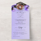 Foto Lila Hochzeit in einer Einladung (Innen Boden)