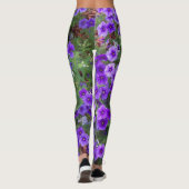 Foto Lila Phlox-Blume auf Leggings (Rückseite)