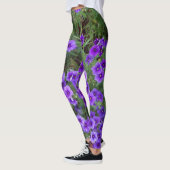 Foto Lila Phlox-Blume auf Leggings (Links)