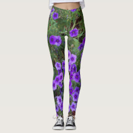 Foto Lila Phlox-Blume auf Leggings