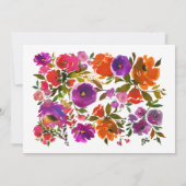 Foto lila und orangefarbener Abschluss Ankündigung (Rückseite)