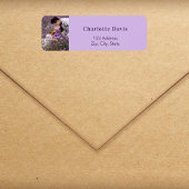 Foto lila violette Hochzeit Rücksendeadresse