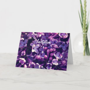 Foto Lilac Blume Geburtstagsgeschenk Einladung