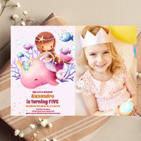 Foto Little Mermaid Girl Birthday Party