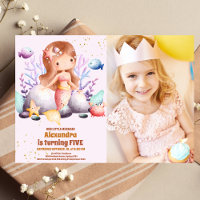Foto Little Mermaid Girl Birthday Party
