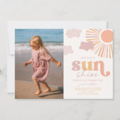 Foto Little Sunshine Einladung zum Geburtstag (Vorderseite)