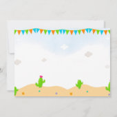 Foto Llama Einladung zum Geburtstag Alpaca (Rückseite)