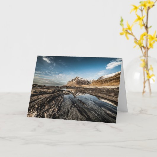 Foto Lofoten Karte (Gelbe Blume)