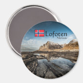 Foto Lofoten Magnet (Vorderseite/Rückseite)