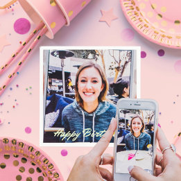 Foto-Logo-Art-Slogan Standard-Cocktail Serviette