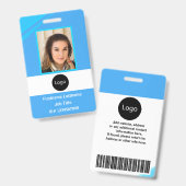 Foto, Logo, Bar Ausweis (Vorder- & Rückseite)