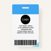 Foto, Logo, Bar Ausweis (Rückseite)